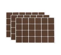 sourcing map 72pcs Felt Furniture Pads, 40 x 40mm Self-Adhesive Floor Protectors, Square Felt Pads for Chair and Furniture Feet, Hardwood Floors Laminate Protection, Brown