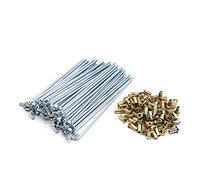 sourcing map 72pcs Motorcycle Wheel Spoke with Nipples 160mm Length