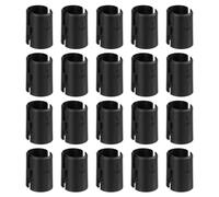 sourcing map 72Pcs Wire Shelving Shelf Lock Clips, Plastic Shelving Clips for 1" Post Shelving, Shelving Sleeves Replacements for Wire Shelving System, Black