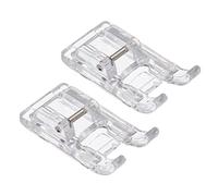 sourcing map 7303 Open Toe Satin Stitch Embroidery Sewing Machine Presser Foot, Sewing Machine Replace Accessories, 2Pcs