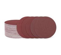 sourcing map 74 Pcs 125mm 5 Inch Sanding Disc 80/120/240/320/600/800 Grit Hook and Loop Sandpaper Random Orbital Sander Pads for Woodworking Automotive Metal