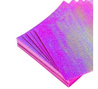sourcing map 75 Sheet Glitter Origami Paper 4x4 Inch Shiny Sparkly Square Folding Sheet 10x10cm Iridescent Paper for DIY Art, Craft Decor, Rose Red