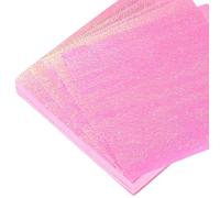 sourcing map 75 Sheet Glitter Origami Paper 4x4 Inch Shiny Sparkly Square Folding Sheet 10x10cm Iridescent Paper for DIY Art, Craft Decor, Pink