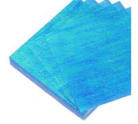 sourcing map 75 Sheet Glitter Origami Paper 4x4 Inch Shiny Sparkly Square Folding Sheet 10x10cm Iridescent Paper for DIY Art, Craft Decor, Dark Blue