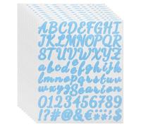 sourcing map 760Pcs 10Sheets Glitter Letter Stickers, Self-Adhesive Alphabet Sticker Letter Number Decal Kit Symbols Alphabet Decals for Crafts Scrapbooking Classroom Decor, Blue