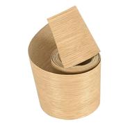 sourcing map 76mm x 3meters Wood Edge Banding, Pre-Glued Iron on Edging Strip, Plywood Wood Grain Repair Tape for Cabinet Repair, Furniture Restoration, Handicraft DIY, White Oak