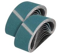 sourcing map 76mm x 533mm Sanding Belts, 20 Pcs 40/60/80/120 Grit Zirconia Abrasive Belt Sander File Belt for Woodworking, Metal Polishing, Knife Sharpener