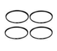 sourcing map 77mm Star Filter, Starburst Filter for Camera Lens Starlight Effect Cross Screen Set 4 Points 6 Points 8 Points 12 Points for Night Scenery Glassworks, 4 Pcs