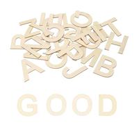sourcing map 78 Pcs Wooden Letters 3.15"/8CM Wooden Letter for Crafts Unfinished Block Letters for Home Decorations DIY Wall Decor Spelling Learning