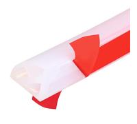 sourcing map 79 Inch Flexible Quarter Round Molding, Flexible Molding Trim, Double-Sided Silicone Peel and Stick Trim Self-Adhesive Shower Water Barrier for Floor, Corner, Tub, Clear