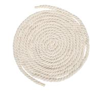 sourcing map 7mmx14.8Ft Beige Cotton Rope, 3 Strand Cord
