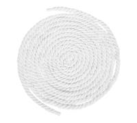 sourcing map 7mmx14.8Ft White Cotton Rope, 3 Strand Cord