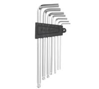 sourcing map 7pcs Ball End Hex Key Wrench Set 1.5/2/2.5/3/4/5/6mm 45# Steel L-Shape Hexagon Metric Wrenches Repairing Tool for Home DIY Bike Motorcycle Repair