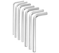sourcing map 7pcs Hex Key Wrench Set 1.5/2/2.5/3/4/5/6mm 45# Steel L-Shape Hexagon Metric Wrenches Repairing Tool for Home DIY Bike Motorcycle Repair