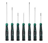 sourcing map 7pcs PH00+PH0+PH0+SL1.4+SL2.0+SL2.4+SL3.0 Small Precision Screwdriver Magnetic Phillips and Slotted Screwdrivers S2 Steel Mini Screw Drivers with Cushion Grip for Eyeglass Watch