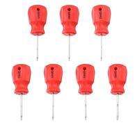 sourcing map 7pcs Small Hex Screwdriver Set T6/T7/T8/T9/T10/T15/T20 S2 Steel Magnetic Head Metric Mini Plum Hexagon Screw Driver with Non-Slip Handle for Tight Spaces Hand Tools, Silver