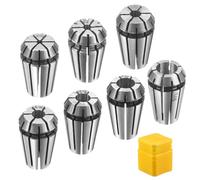 sourcing map 7pcs Spring Collet Chuck ER11 1/8" - 7/32" 65Mn Spring Steel Precision Router Collets for CNC Engraving Milling Lathe Tool