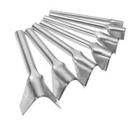 sourcing map 7pcs V-Shaped Leather Punch, 10mm-40mm, Leather Cutter, Belt End Cutter, Iron V Shape Punch Tool for Crafting Strap Belt, Wallet and Bag