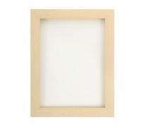 sourcing map 7x9 Picture Frame, Solid Oak Wood Photo Frame 7x9 Frame Display 5.5x7.5 Optical Clear Acrylic Sheet Wall Mounting and Tabletop Display, Natural Wood, 1Pcs