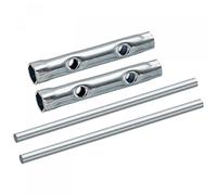 sourcing map 8-10mm Ignition Spark Plug Spanner Dual-Ended Wrench Hex Socket 2 Pcs