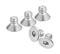 sourcing map #8-32x1/4" Flat Countersunk Head Socket Cap Screws, 100Pcs 304 Stainless Steel Hex Socket Flat Head Screws, Full Thread, Countersunk Bolts