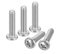 sourcing map #8-32x3/4" Pan Head Machine Screws, 304 Stainless Steel Screw, Phillips Drive, Fully Threaded, Bright Finish, Pack of 20