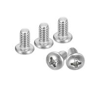 sourcing map #8-32x5/16" Pan Head Machine Screws, 304 Stainless Steel 18-8 Screw, Phillips Drive, Fully Threaded, Bright Finish, Pack of 50