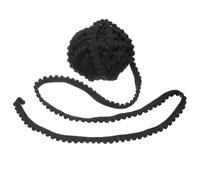 sourcing map 8.5 Yards Pom Pom Trim Ribbon, 0.5" Wide Black Pom Pom Ball Fringe Trim Sewing Fringe Fabric Trim Ribbon for DIY Crafts Curtain Clothes Pillow Home Decoration
