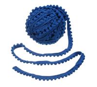 sourcing map 8.5 Yards Pom Pom Trim Ribbon, 0.5" Wide Bright Blue Pom Pom Ball Fringe Trim Sewing Fringe Fabric Trim Ribbon for DIY Crafts Curtain Clothes Pillow Home Decoration