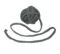 sourcing map 8.5 Yards Pom Pom Trim Ribbon, 0.5" Wide Grey Pom Pom Ball Fringe Trim Sewing Fringe Fabric Trim Ribbon for DIY Crafts Curtain Clothes Pillow Home Decoration