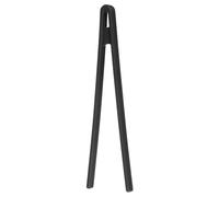 sourcing map 8.7" Silicone Toast Tongs, Kitchen Tong Heat Resistant Kitchen Utensil for Cooking Toaster Salad Food BBQ Pan Bacon Fried Steak, Black