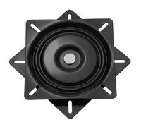 sourcing map 8" Bar Stool Swivel Replacement, 360° Rotation Lazy Susan Turntable, Square Semi-Ball Bearing Seat Swivel Base Mount Plate for Recliner Chair or Table, Black (200x2mm)