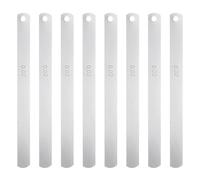 sourcing map 8 Blades Metric Steel Feeler Gauge, 0.02mm Thickness Filler Gauge, Offset Valves, Guitar Gauge Gage Measuring Tool, for Gap Width Thickness Measuring