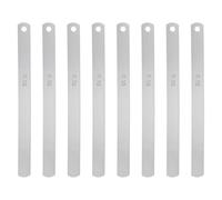 sourcing map 8 Blades Metric Steel Feeler Gauge, 0.1mm Thickness Filler Gauge, Offset Valves, Guitar Gauge Gage Measuring Tool, for Gap Width Thickness Measuring