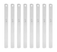 sourcing map 8 Blades Metric Steel Feeler Gauge, 0.75mm Thickness Filler Gauge, Offset Valves, Guitar Gauge Gage Measuring Tool, for Gap Width Thickness Measuring