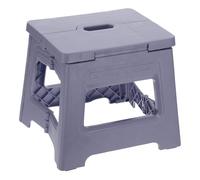 sourcing map 8" Folding Step Stool for Adults 88 lbs Capacity Non-Slip Step Stool with Handle Collapsible Foot Stools, Purple Small Stepping Stool for Bathroom, Bedroom, Kitchen