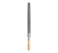 sourcing map 8" Half Round Medium Cut File Double Cut Teeth Thin Metal File High Carbon Steel T12 with Wood Handle for Metal Wood Tool Sharpener, Gray