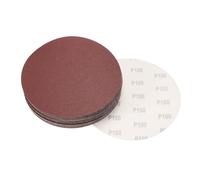 sourcing map 8" Hook and Loop Sanding Discs 100 Grit Aluminum Oxide Sandpaper for Random Orbit Sander Wood Metal Dry Polishing 30pcs