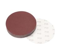 sourcing map 8" Hook and Loop Sanding Discs 120 Grit Aluminum Oxide Sandpaper for Random Orbit Sander Wood Metal Dry Polishing 30pcs