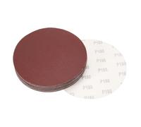 sourcing map 8" Hook and Loop Sanding Discs 180 Grit Aluminum Oxide Sandpaper for Random Orbit Sander Wood Metal Dry Polishing 30pcs