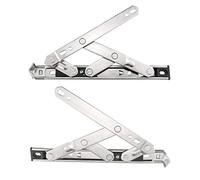 sourcing map 8-Inch Hanging/Casement Window Hinge, 202 Stainless Steel 2Pcs