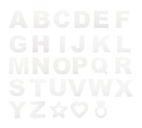 sourcing map 8 Inch Large Letter Stencils Alphabet Stencils, Star Stencil and Heart Stencil with Ring for Fabric Wall Arts Paper Home Decoration