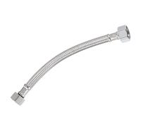 sourcing map 8 Inch Long Faucet Supply Line Connector, G3/8 Female Compression Thread x G1/2 Female Connector Straight Thread 304 Stainless Steel Water Supply Hose Line