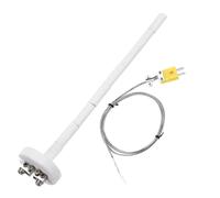 sourcing map 8" K Type Ceramic Kiln Furnace Thermocouple Sensor Probe for Muffle Furnace Oven, with 3.3ft Thermocouple Wire, High Temperature 1100°C 2x200mm