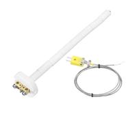 sourcing map 8" K Type Ceramic Kiln Furnace Thermocouple Sensor Probe for Muffle Furnace Oven, with 3.3ft Thermocouple Wire, High Temperature 1100°C 2.5x200mm