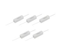 sourcing map 8 Ohm Ceramic Cement Resistor, 7W Power Wirewound Horizontal Cement Resistor Kit Tolerance 5% for Audio Equipment Power Adapters Frequency Divider Circuit Board(Pack of 5)