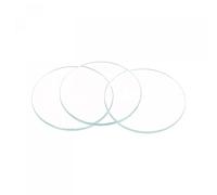 sourcing map 8 Pack 20mm Dia. Watch Glass Crystal Lens, Single Dome Round 1.6mm Edge Thickness for Watchmaker Repair Clear