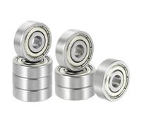 sourcing map 8 Pack 634ZZ Deep Groove Ball Bearings,4x16x5mm(ABEC5) | Chrome Steel,Double Shield Bearing for Electric Motor,Home Appliances,Garden Machinery