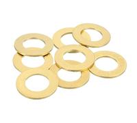 sourcing map 8 Pack Brass Flat Washer, M20 Copper Washers Crush Washer Kit Assortment, 20mm ID, 36mm OD, 2mm Thick for Bolts Screws Machinery Repair, Outdoor Construction