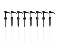 sourcing map 8 Pack Coffee Syrup Pump, Syrup Pump Dispenser Fits 750ml/ 25.4oz Bottles, No Dripping, Great for Home & Coffee Bar Drinking Mix, Tea, Black